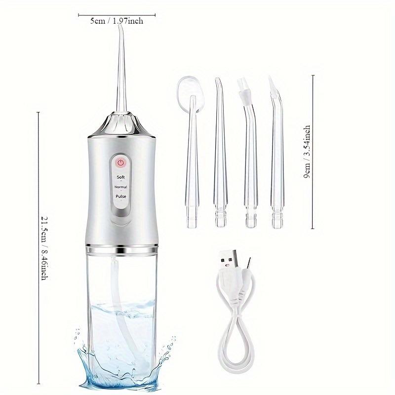 Electric Water Flosser, Intelligent Chip For Precise Pressure Control, 360 Degree Rotatable Nozzle, Oral Irrigator For Deep Teeth And Gum Cleaning, Available In Coral Powder & Mint Green Christmas Gift 3