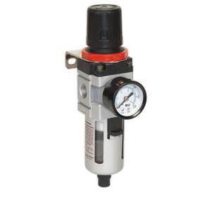 Autojack 3/8" Air Filter Regulator with Dial Gauge Locking Control Knob For Presetting