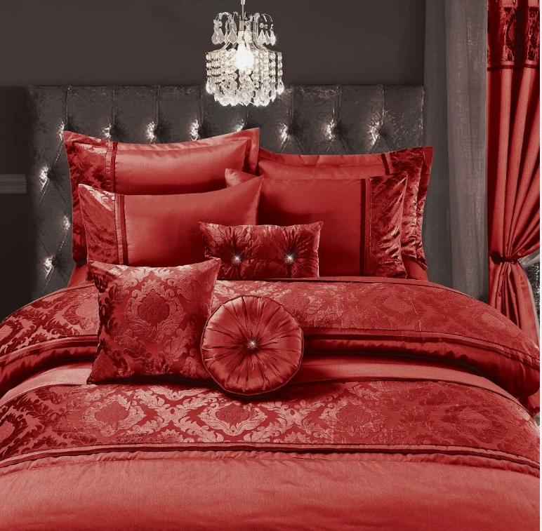 Shope Zone Casablanca Embroidery Duvet Cover Set, Bedspread + Shams, Cushions 2