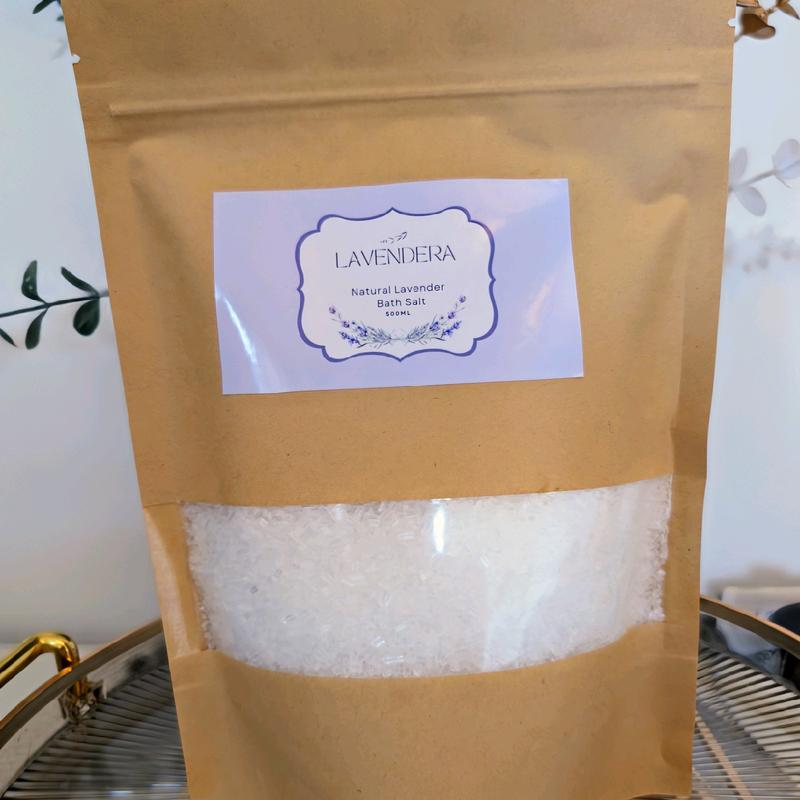 Lavender Natural Bath Salt Aromatherapy Base Mineral Bath Soak Epsom Salt Coarse Sea Salt Essential Oils Body Care Scent 2