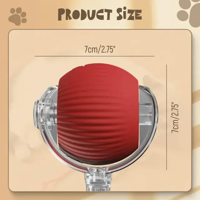 [UK Seller 48hr Delivery] Electric Cat Ball Toy Interactive with Rope Cat Teaser, Automatic Rolling Ball, Pet Chasing Toy Pet Supplies, Dog & Cat Accessories, Christmas Gift, Kitten Puppy Toy Chase Fun 5