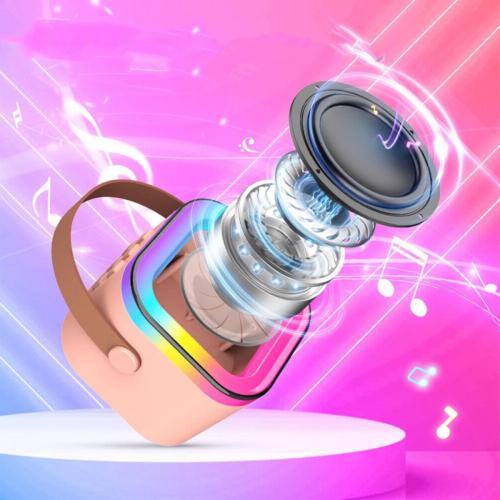 Product Introduction of Kid Mini Karaoke Machine Portable Bluetooth Speaker with 2 Wireless Microphone 16