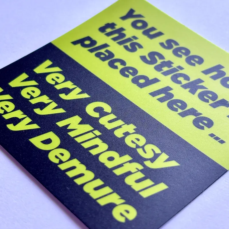 Matte Self-Adhesive Laminate for Making Stickers 1