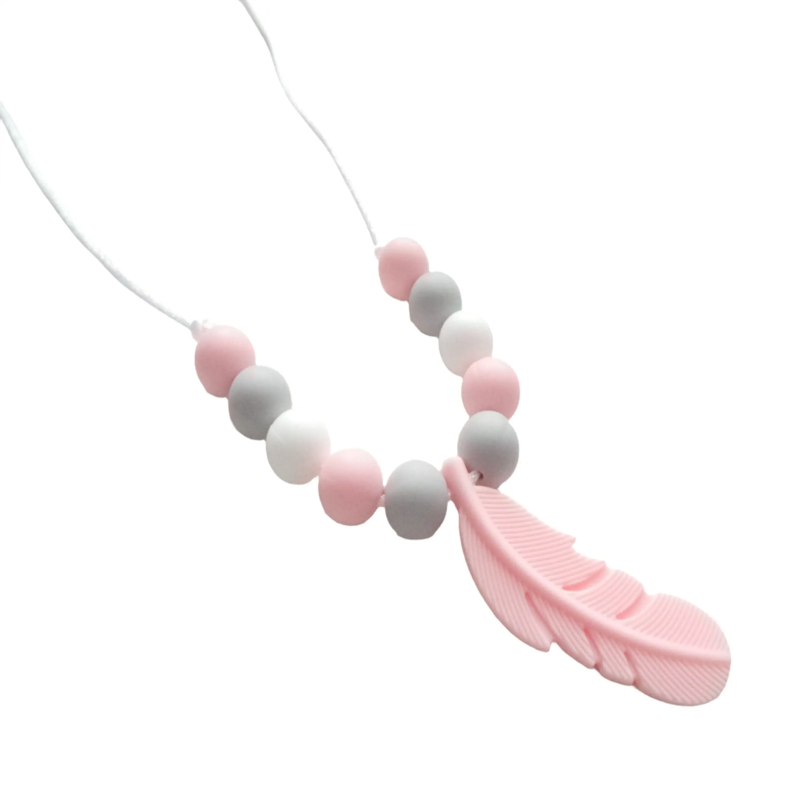 Kids Necklace Pink Feather