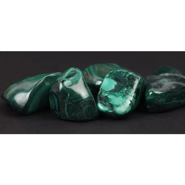 Malachite Crystal Tumbles - Natural Healing Stones 0
