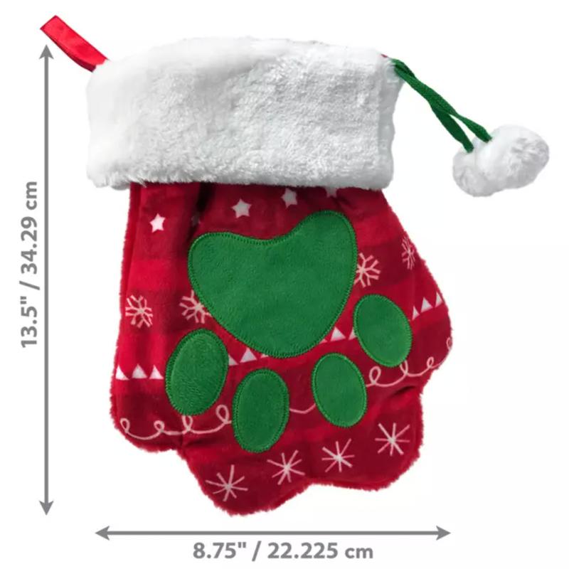 KONG Christmas Stocking Dog Paw 1