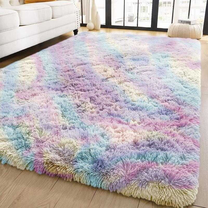 Thick Large Anti Slip Shaggy Rugs Soft Fluffy Rug Living Room Bedroom Carpet Mat 8