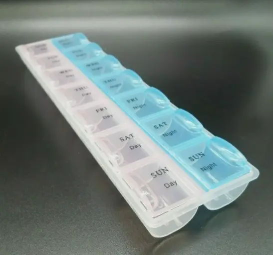 7 DAY PILL BOX MEDICINE TABLET DISPENSER ORGANISER STORAGE CASE DAY/NIGHT 4