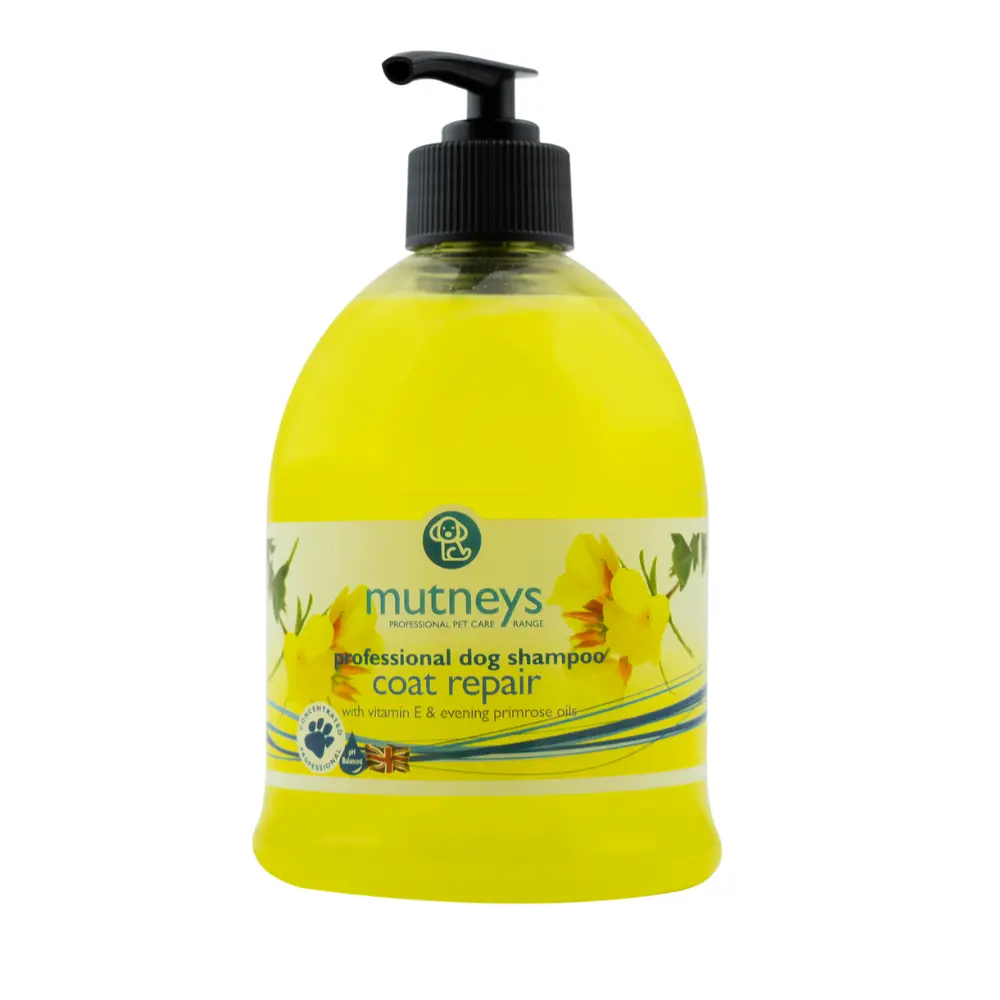 Mutneys Coat Repair Dog Shampoo | For Damaged Coats & Skin | 500ml