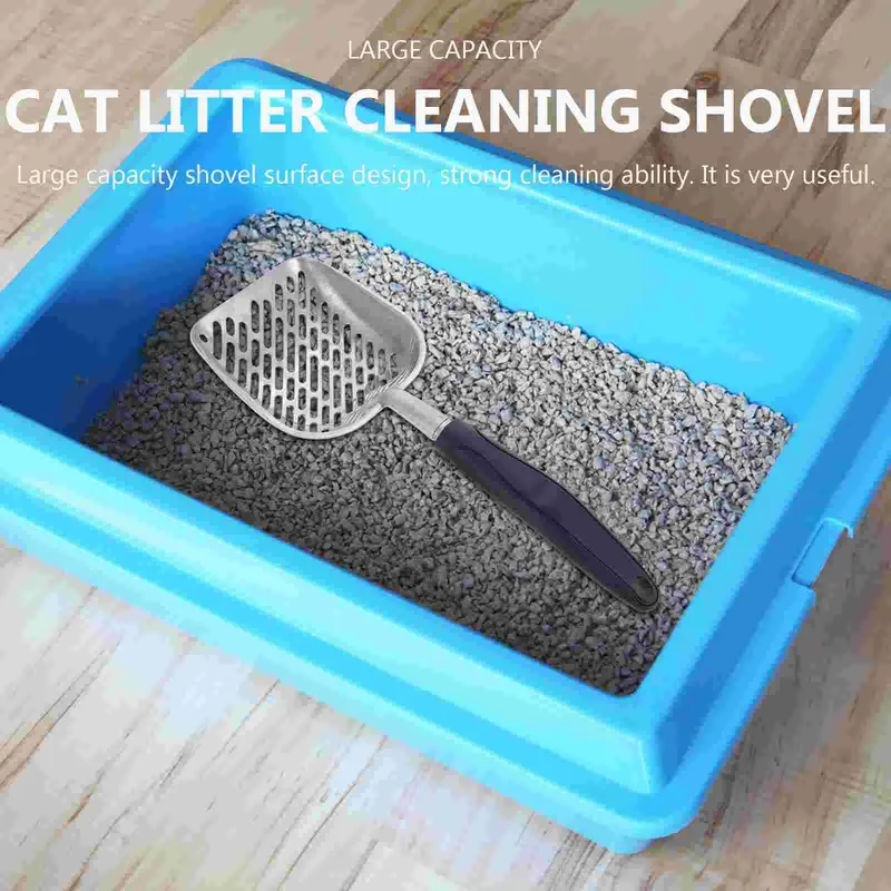 Aluminum Alloy Cat Litter Scoop - Fine Mesh Sifter Poop Shovel for Pet Toilet Cleaning, Durable Kitten Litter Shovel 2