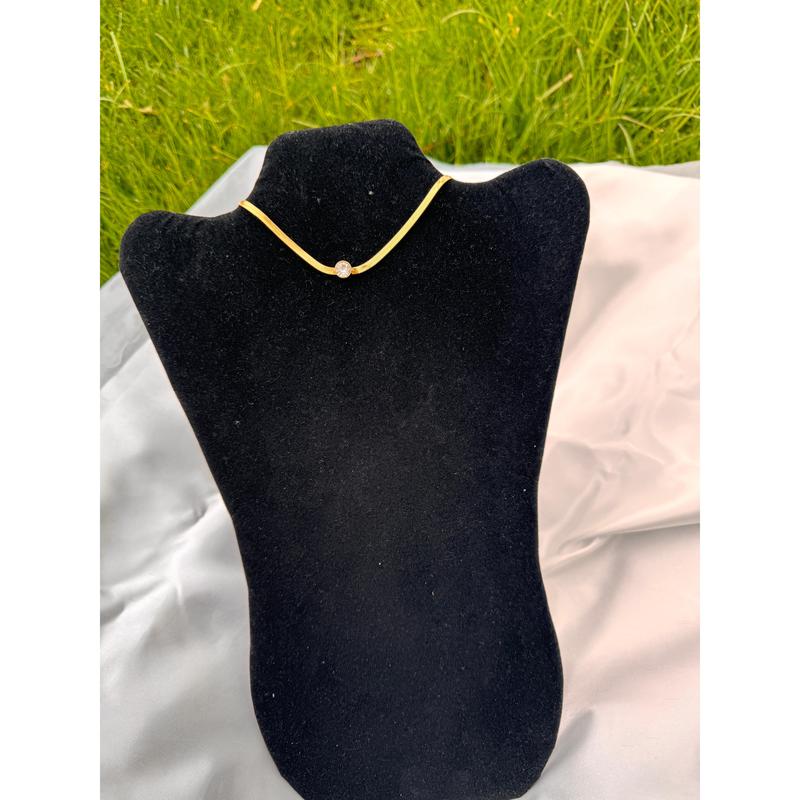 Dita Super Double Electroplated Hypoallergenic Stainless Steel Choker Chain Necklace 5