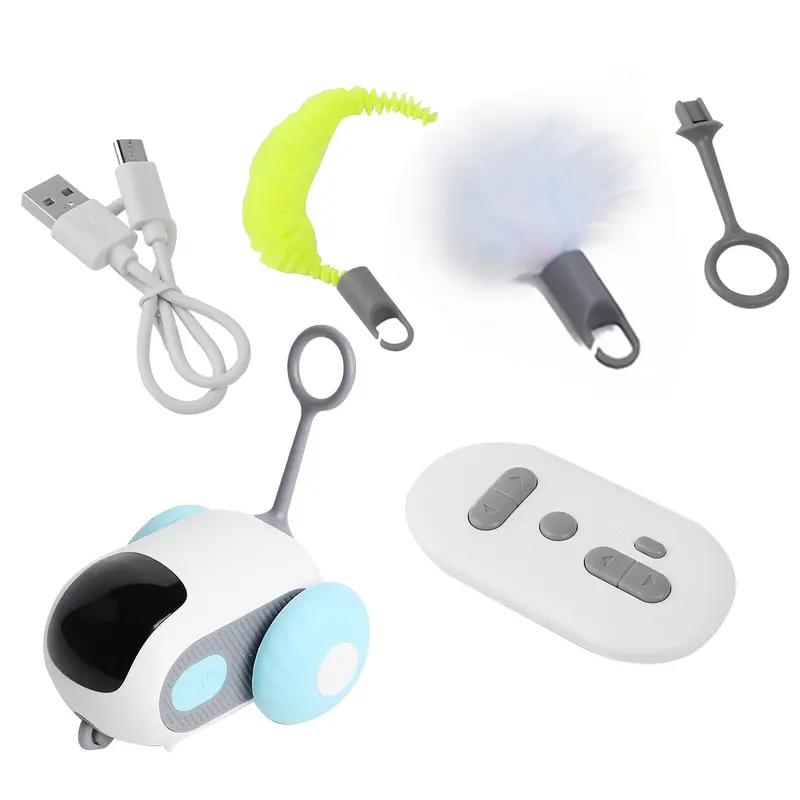 【UK Seller】 Remote Control Smart Electric Cat Toy, Interactive Cat Toys For Indoor Pet Cats, Gravity Automatic Mobile Car Toy, Cat Mouse Toys, Moving Car Cat Toy, USB Rechargeable Intelligent Sports Car Design Kitten Toy, Pet Supplies, Christmas Gifts 4