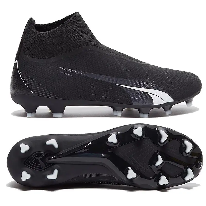 Puma Ultra Match+ Laceless FG/AG - Puma Black/Puma White 3