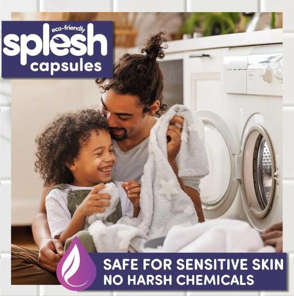 Splesh 3 in 1 Xtra Stain Removal Laundry Capsules - Bulk Buy, 140 Washes 1 Pack - Household 4
