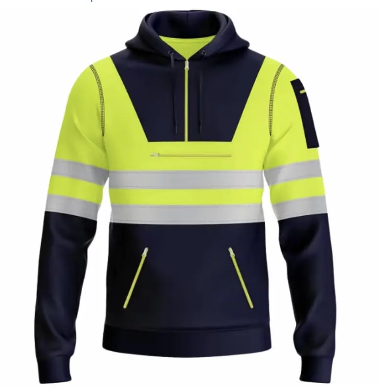 SMK quarter zip hoodie storm range workwear mens tradesmen hoodie workwear hoodie fleece jumper menswear work multifunctional scaffolding bricklaying construction workers labourer soft stylish uniforms clothes 3