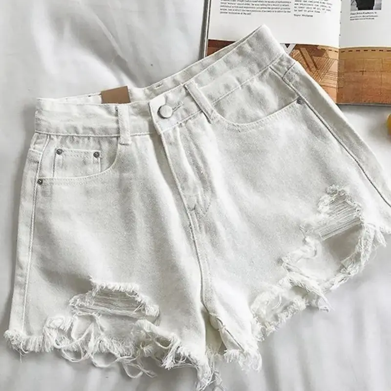 Womenswear High Waist Denim Ripped Women Short Shorts Fit 5