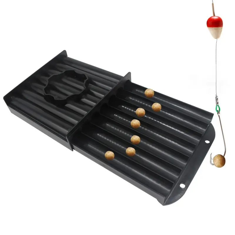 Boilie Roller European Style Bait Roller Black PP Material Fishing Accessory Bait Molding Machine Fishing Bait Roll Board 6