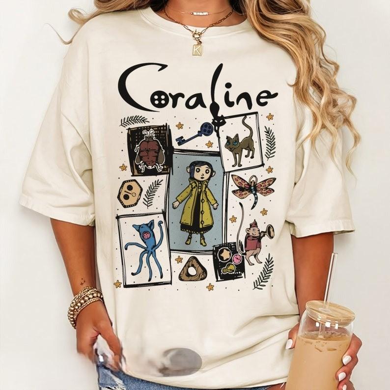 Coraline Shirt, Halloween Coraline Shirt, Spooky movie Shirt, Coraline Doll Shirt,Coraline Best For Coraline Movie Vintage Retro Horror 1