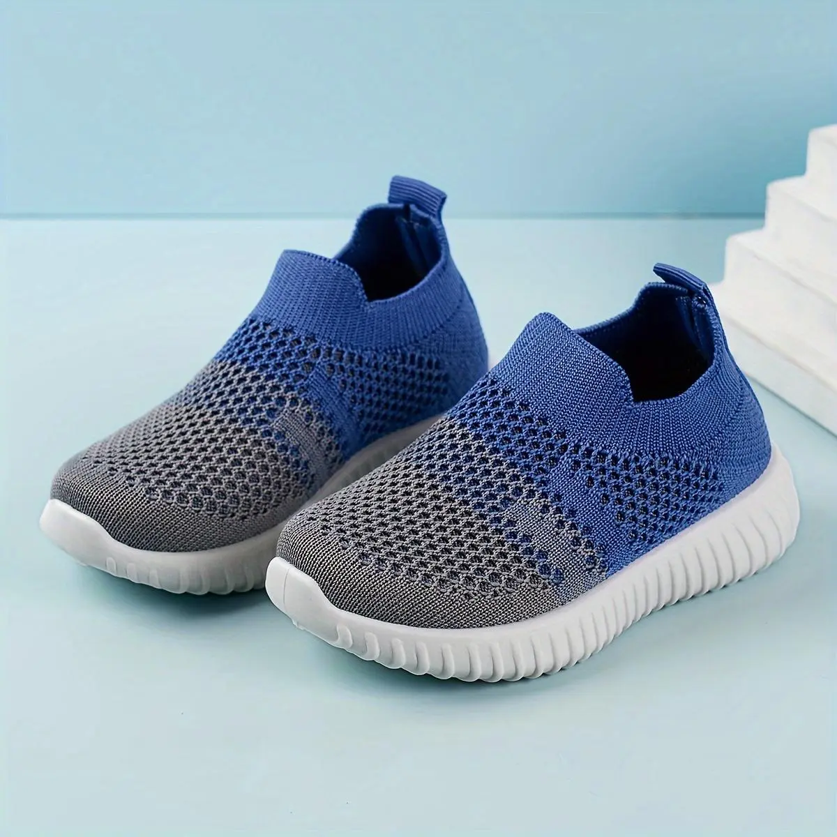 Boys Girls Color Block Sock Shoes, Breathable Lightweight Sneakers, Spring And Summer