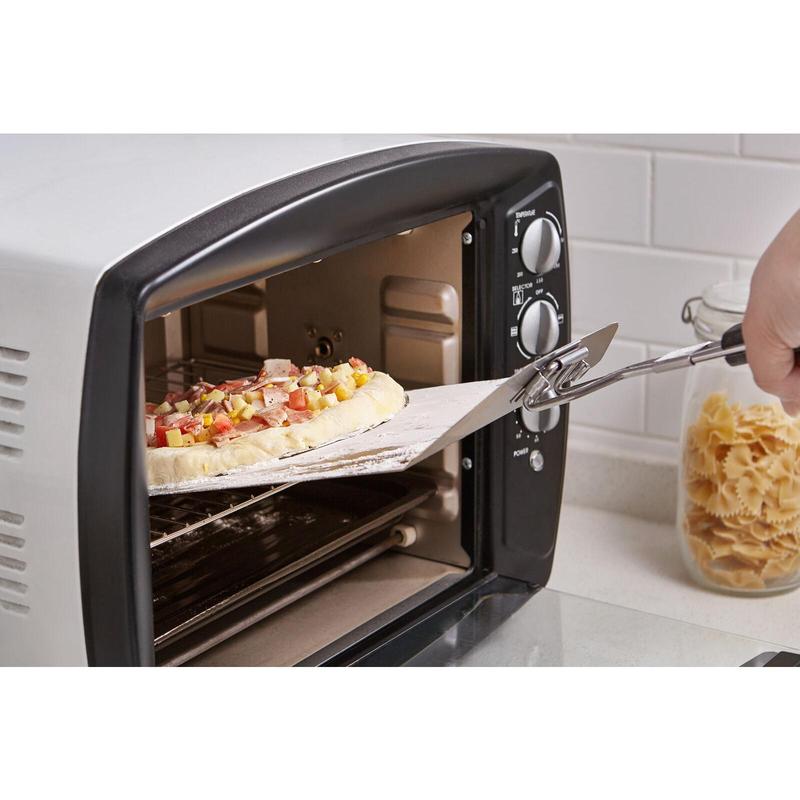 Folding Pizza Peel Spatula Long Handle Turning Super Smooth Paddle Non-Stick 4