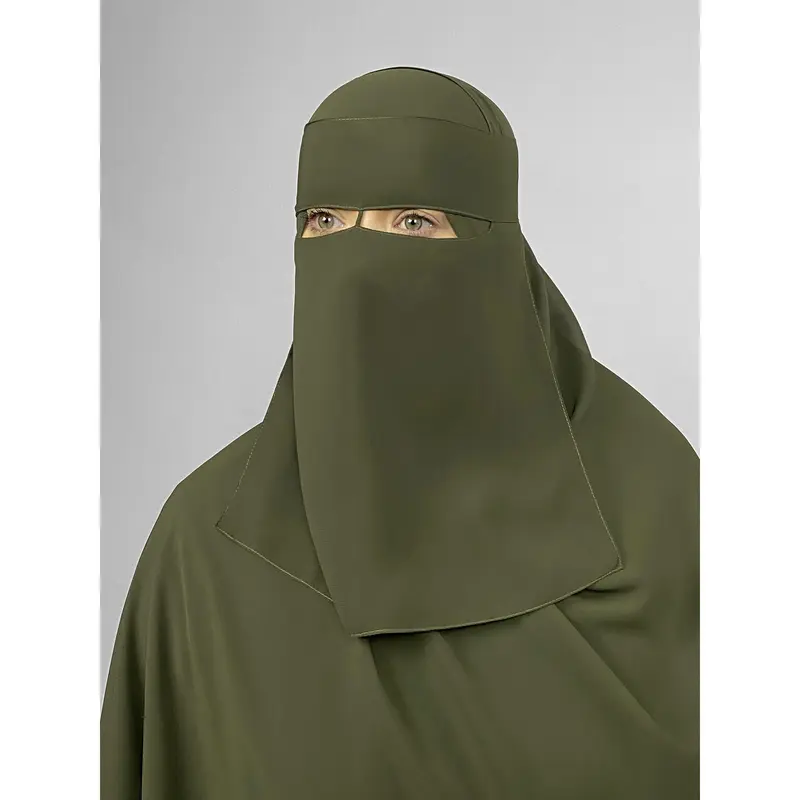 Short 1 Layer Niqab | Thin Nose String 4