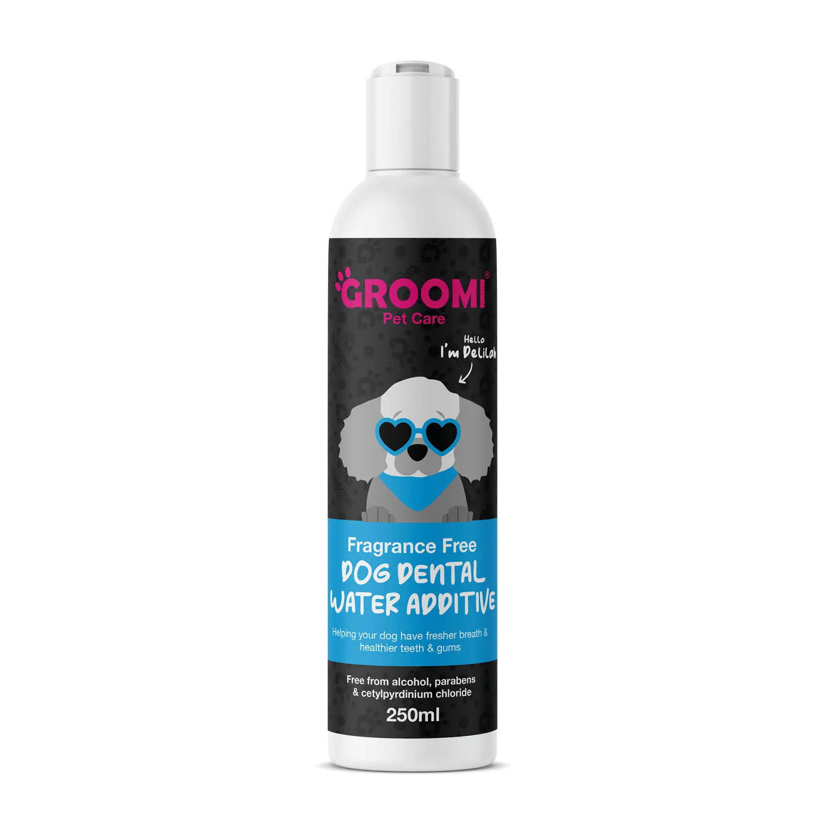 NEW**Groomi Pet Care | Dog Dental Water Additive | Keeps teeth & gums healthy | Helps freshen breath | Reduces plaque build up