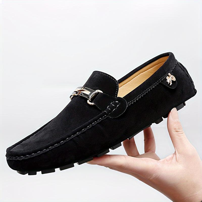 Product Introduction of [Soft Sole] Women's Slip-On Loafers |     Soft Sole |     Anti-Skid |     Solid Color Moccasin Flats |     Rubber Sole 0