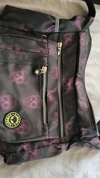 Product Review of Black With Skulls All over Print Large Satchel Cross Body from A**a P**e 0