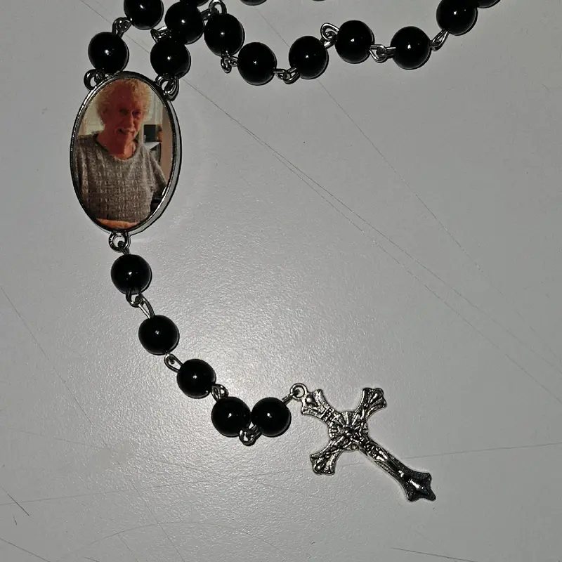 Personalised Photo Rosary Beads - Customizable necklace with Your Own Image 4