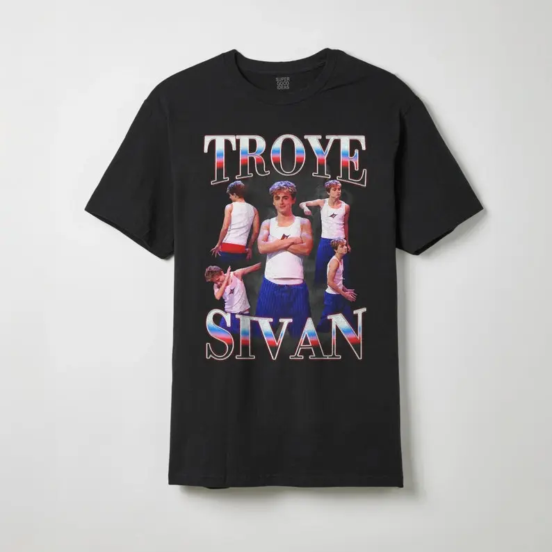 Timothee Troye Sivan Chalamet Shirt, Troye Sivan Shirt Cotton Menswear Grey Love