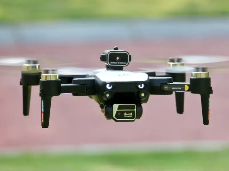 S2S mini drone with laser 4-way obstacle avoidance wide angle dual camera optical flow hovering brushless motor modern design metal plastic aluminium Accessories Blades Cable Charging Remote Control Chargeable beginner 7