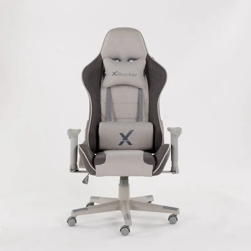 X Rocker Alpha Fabric Ergonomic Office Gaming Chair - Grey 2