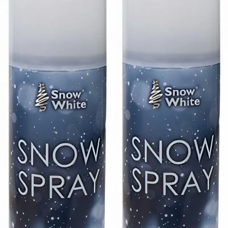 2 Two X CHRISTMAS SNOW SPRAY can Decoration Artificial Fake Xmas Spray On Snow Gifts 2