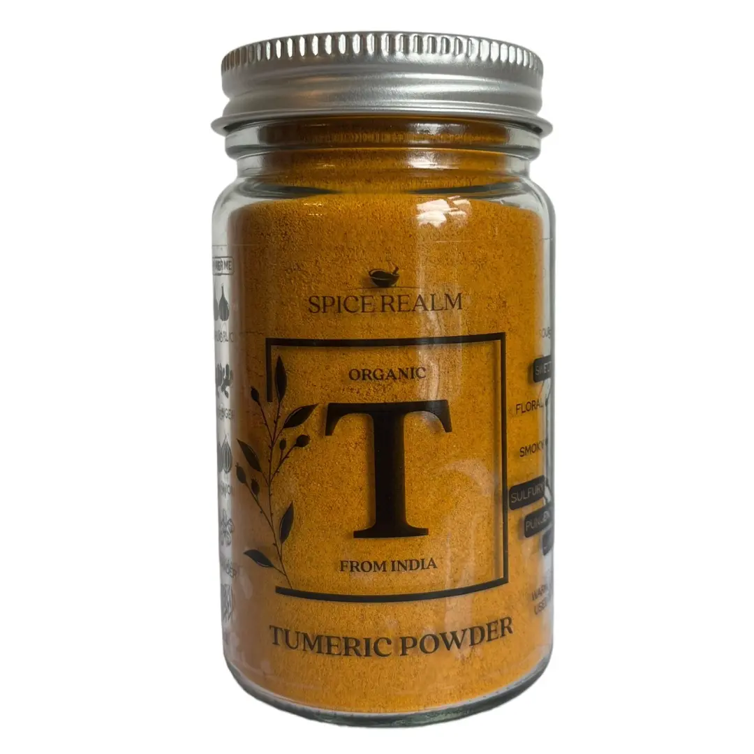 Organic Turmeric Powder, Natural Turmeric Spice for Cooking, Pure Ground Turmeric, Ayurvedic Herbal Powder, Turmeric Root Flavor Dried