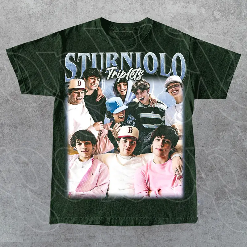 Sturniolo Triplets Vintage Shirt, Gift For Woman and Man Unisex T-Shirt, Bootleg Graphic Tee, All Weather Clothing, Cotton Pullover, Size Available Up To 3XL 3