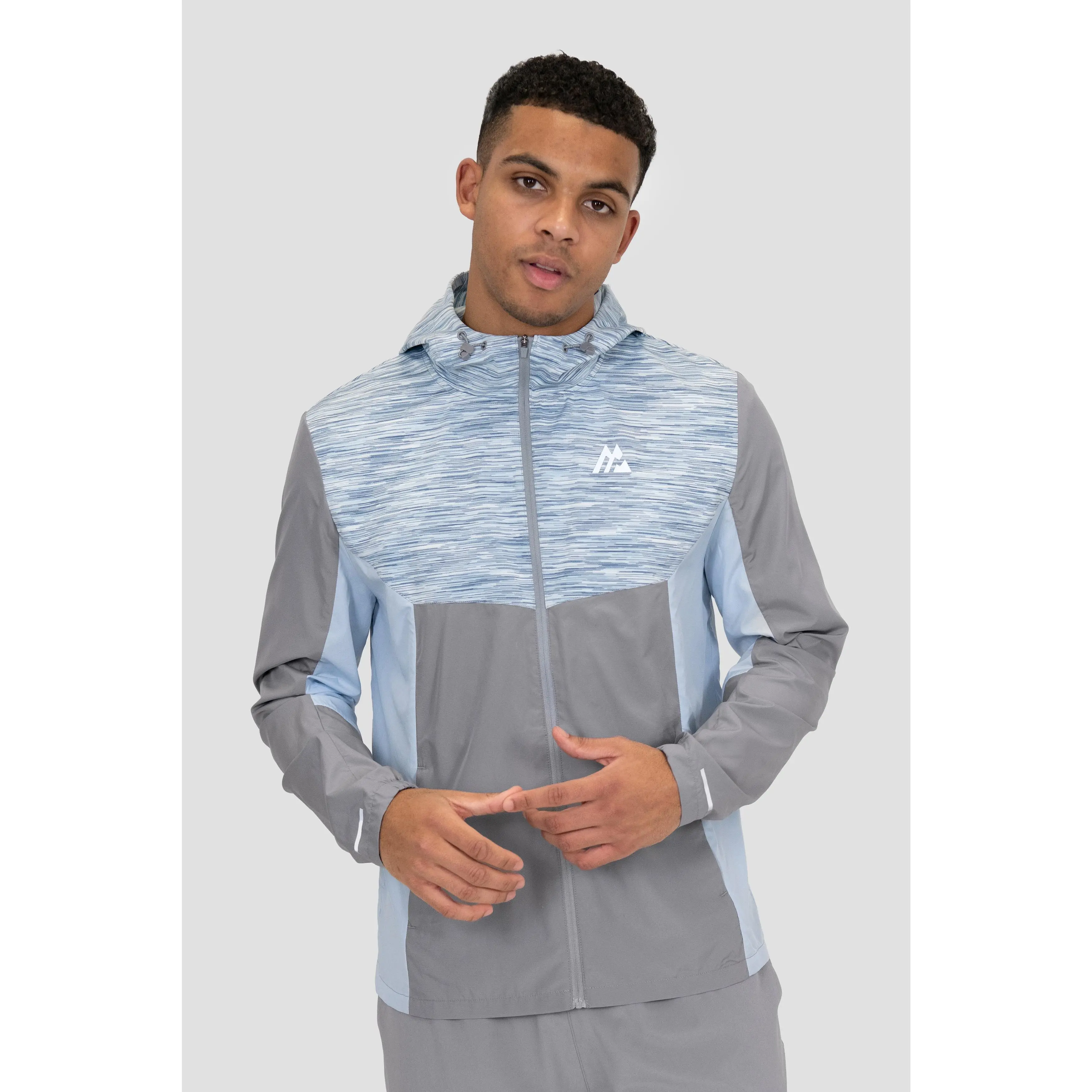Montirex Trail Windbreaker - Grey/White/Blue