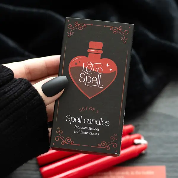 Set of 3 Love Spell Candles in a Box Aroma Decoration