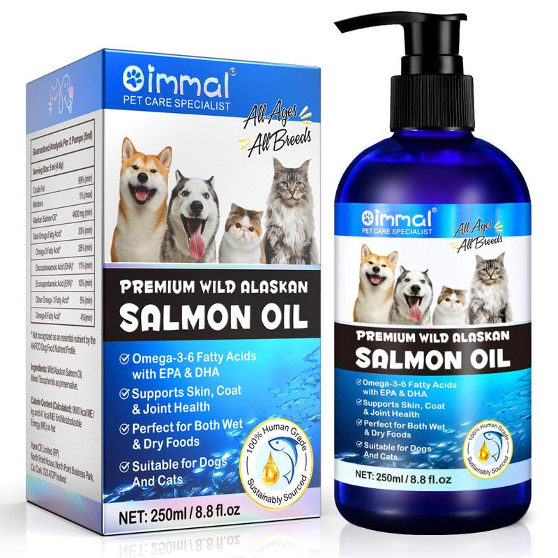 Premium wild Alaska salmon oil for dogs and cats 6