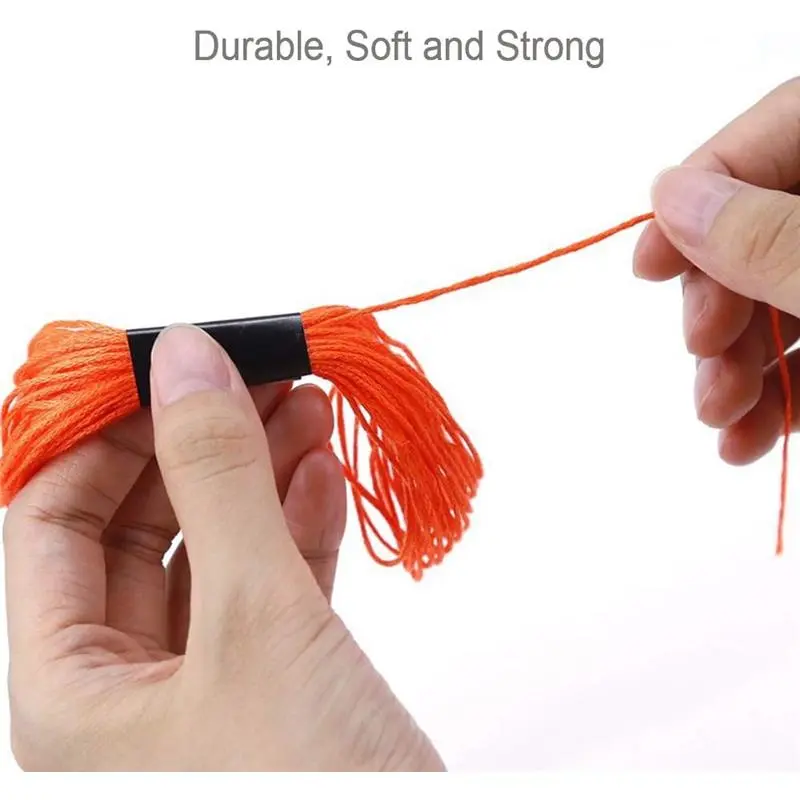 Embroidery Threads 50 Skeins for Friendship Bracelets, Crafts, Rainbow Colors with Free Needles and Floss Bobbins 0