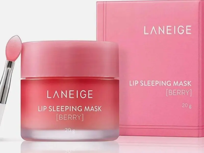 Laneige Epished Lip Sleeping Mask EX in Berry - Smoothing & Moisturizing Lip Treatment - Hydrate Mask Smoothing Daily Berry Moisturizer Skincare Compact 5