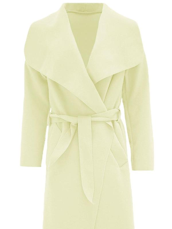 Womens Long Waterfall Italian Duster Coat  Belted Trench Jacket Winter Cardigan Size 8-22. Fit Womenswear Black Comfy Lightweight Long Sleeves Party Tops celebrity style winter Ladies Underwear Lady Outerwear Comfort Longsleeves Minimalist 5