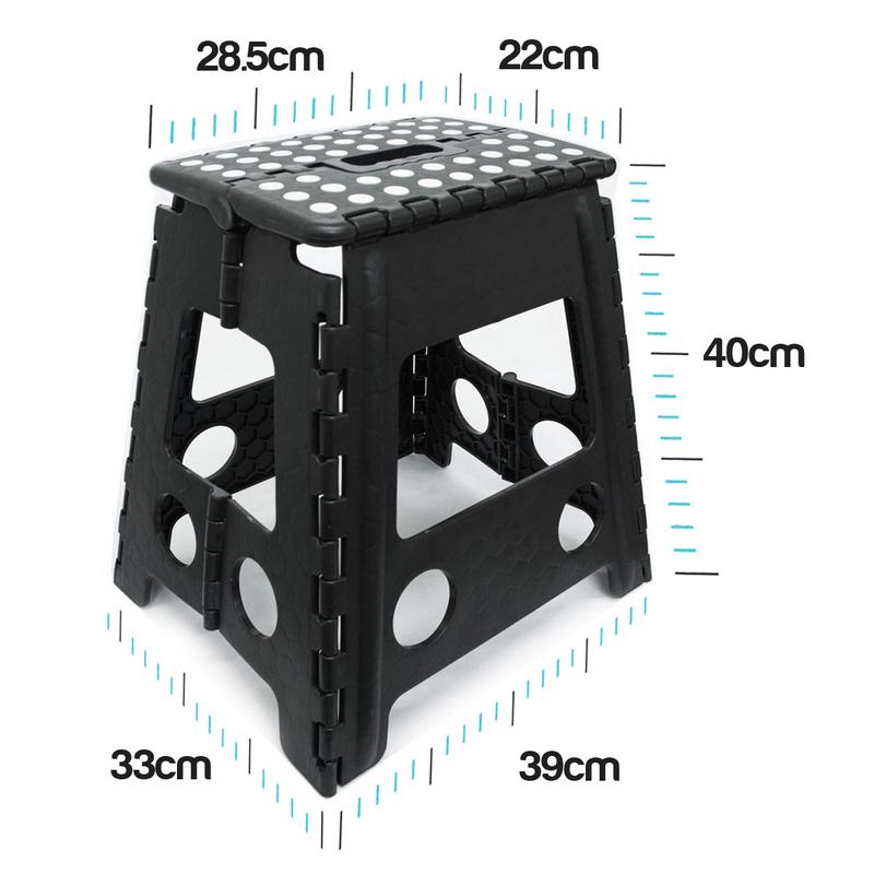Large Folding Step Stool - Anti-Slip Surface, Carrying Handle, 100KG Weight Capacity - Ideal for Home, Garden or Painting 3