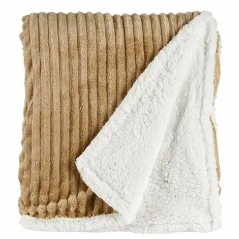 Home essentials luxury double layer throw 140x180cm blanket 2