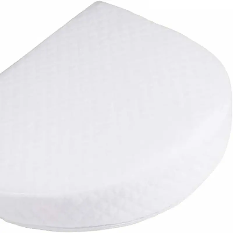 Soft Round Wedge Pillow Foam Filled Anti Re-flux Colic Cushion Anti Choking For Pram Crib Cot Kids Bed Cotton Blend Cover For Boys Girls 2