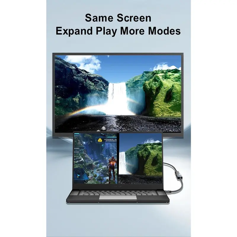 Mini Displayport 1.4 to Displayport Female Extension Cable 8K60HZ 3