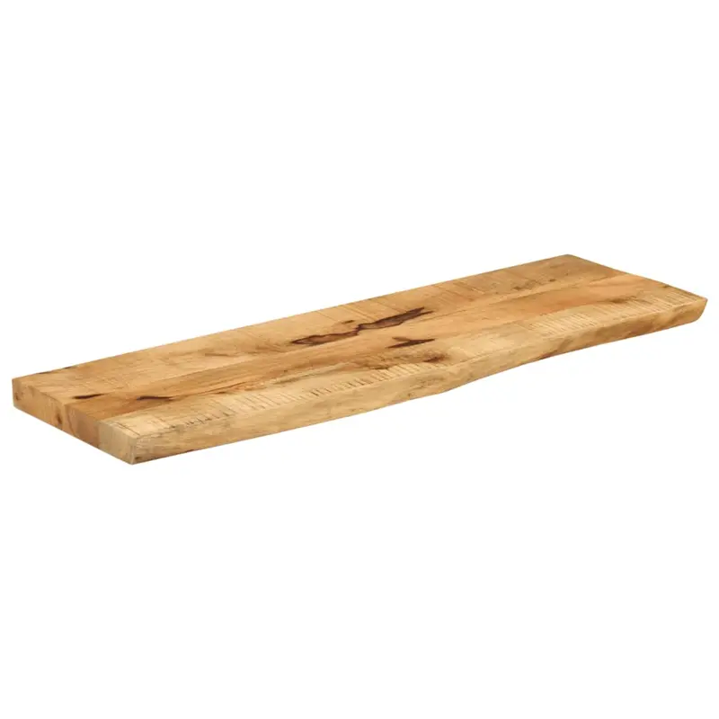 Table Top 100x20x3.8 cm Live Edge Solid Wood Rough Mango 1