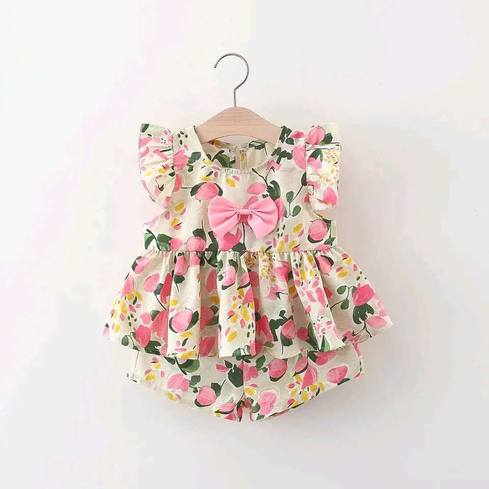 Floral 2 Piece Summer Shorts Set Baby / Toddler children s