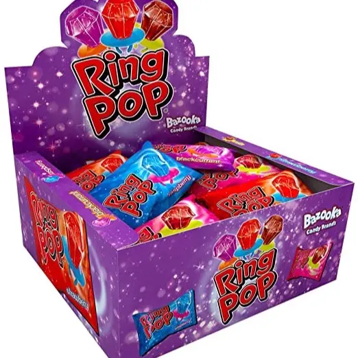 Bazooka Candy Brands Ring Pop 24 x Candy Sweets