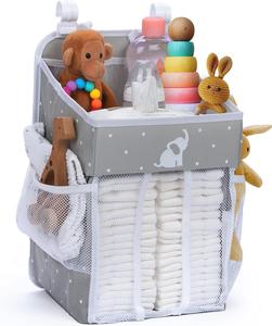 Cradle Star Hanging Changing Table Diaper Bag - Cot Organizer - Baby Changing Diaper Bag Organizer with Multiple Compartments - COLOURS AVAILABLE