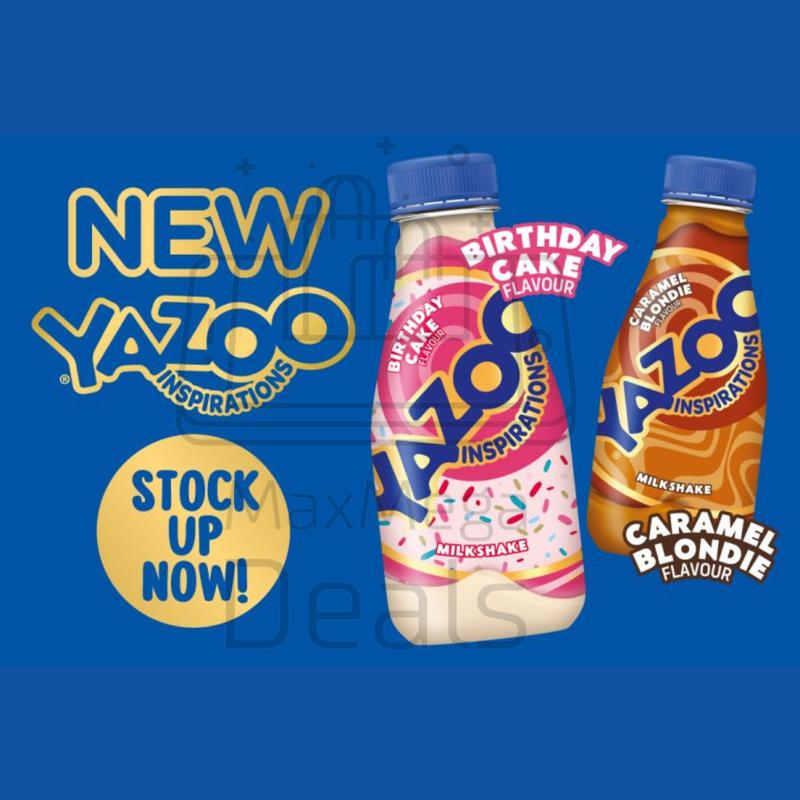 Product Introduction of New Yazoo Inspirations (12 X 300ML) | Birthday Cake Flavour & Caramel Blondie Flavour Limited Edition 10